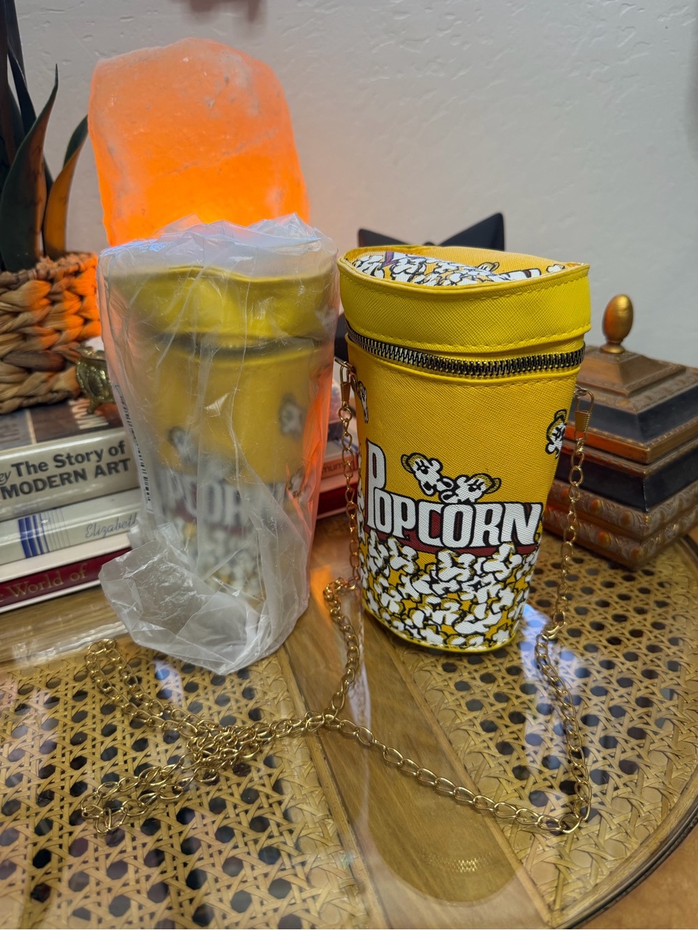 Popcorn Bucket Crossbody Purse Bundle of 2 Movie Theater Novelty Bags